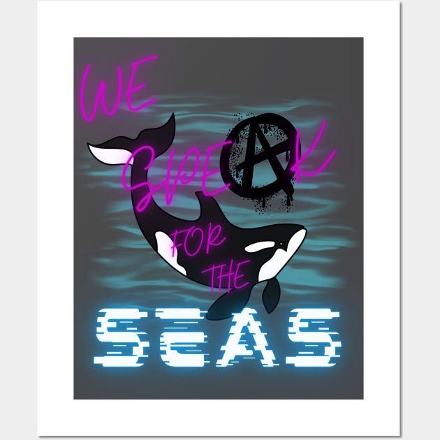 We Speak for the Seas Wall Art by Mad LiberTEE Shop